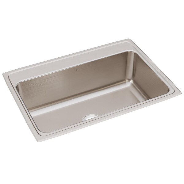 Lustertone Ss 31 X 22 X 10.1 Single Bowl Drop-In Sink With Quick-Clip